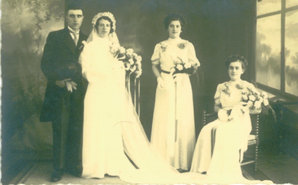 Huwelijk Wim en Ali in mei 1939